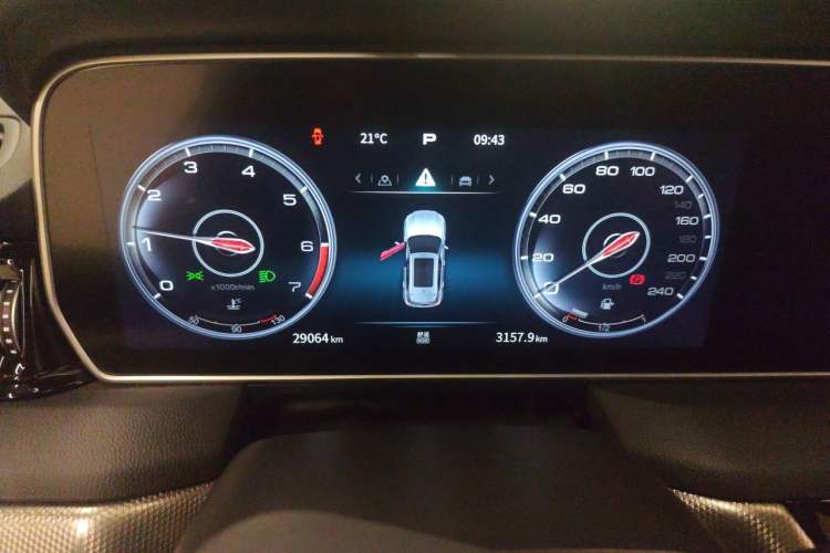 Used Hongqi HS5 2022 2.0T Smart Connect Flagship All-Wheel-Drive Version Instrument Cluster