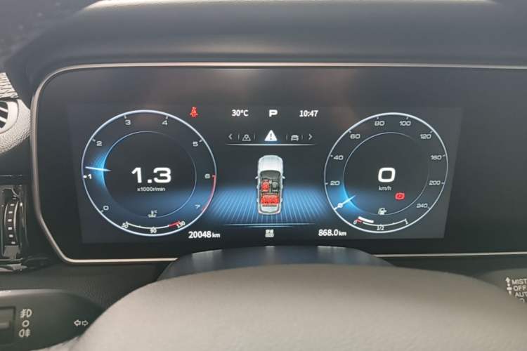 Used Hongqi HS5 2022 Revised Version 2.0T Smart Connect Flagship Edition Instrument Cluster