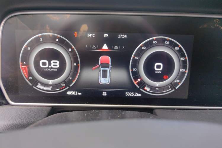 Used Hongqi HS5 2022 2.0T Smart Connect Flagship Enjoyment Purchase Edition Instrument Cluster
