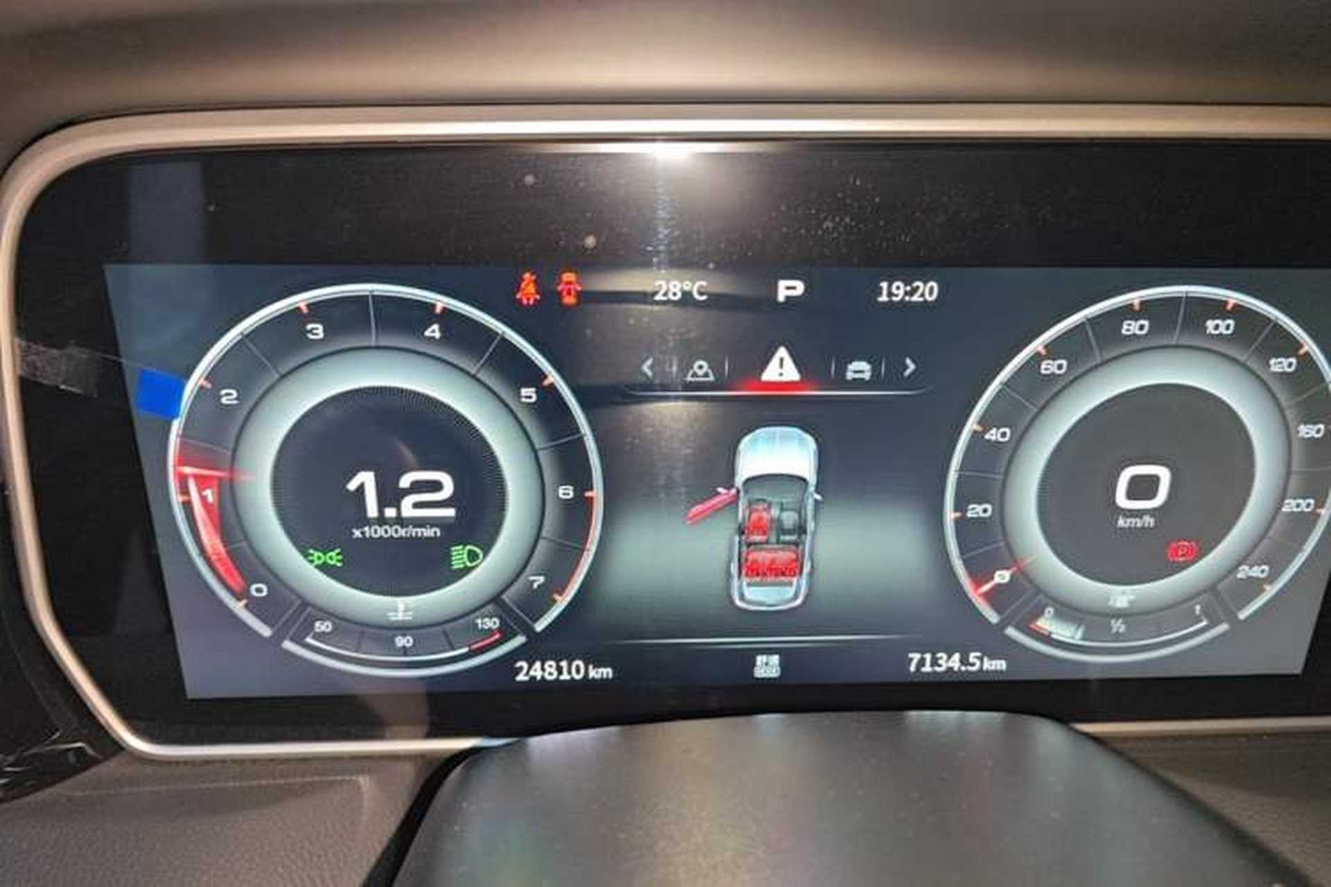 Used Hongqi HS5 2022 Facelifted Version 2.0T Smart Connect Flagship All-Wheel-Drive Edition Instrument Cluster