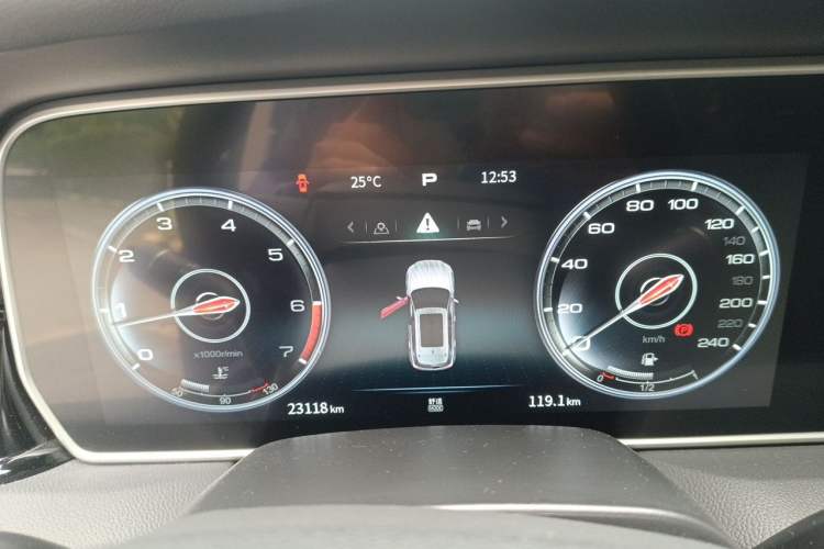 Used Hongqi HS5 2022 2.0T Smart Connect Flagship Edition Instrument Cluster