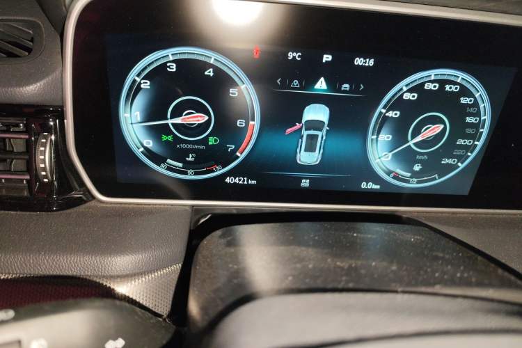 Used Hongqi HS5 2022 Revised Version 2.0T Smart Connect Flagship Edition Odometer Close Up
