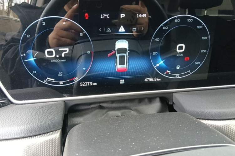Used Hongqi HS5 2022 Revised Version 2.0T Smart Connect Flagship Edition Odometer Close Up