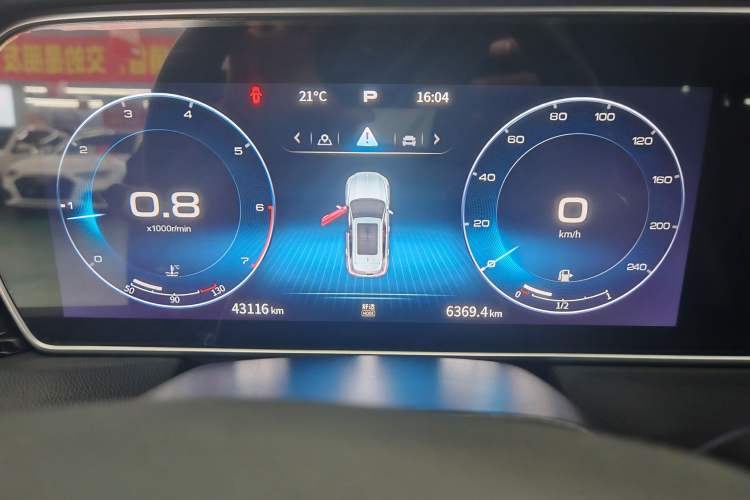 Used Hongqi HS5 2022 Revised Version 2.0T Smart Connect Flagship Edition Odometer Close Up