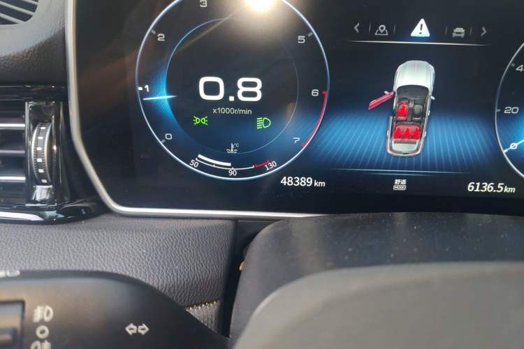 Used Hongqi HS5 2022 Facelifted Version 2.0T Smart Connect Flagship All-Wheel-Drive Edition Odometer Close Up