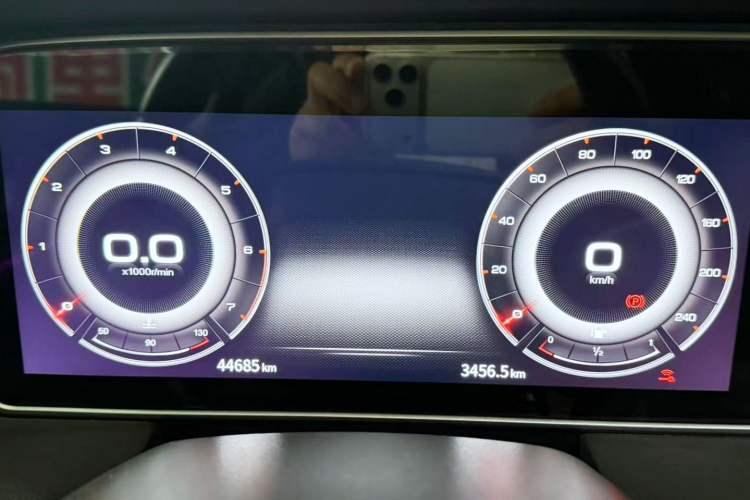 Used Hongqi HS5 2022 Facelifted Version 2.0T Smart Connect Flagship All-Wheel-Drive Edition Odometer Close Up