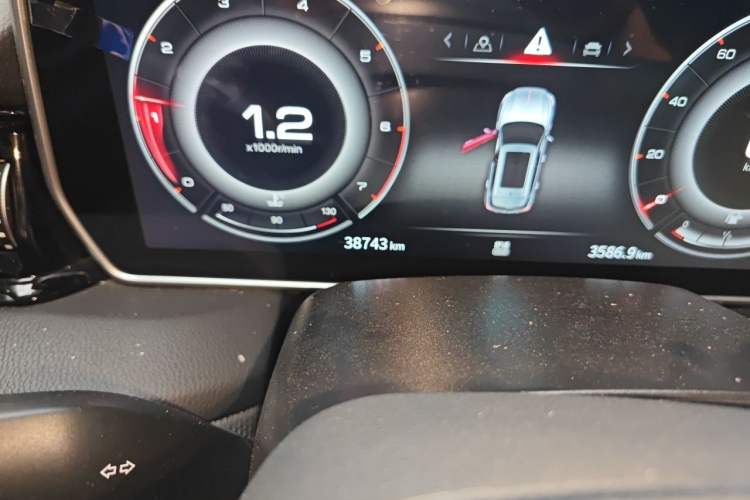 Used Hongqi HS5 2022 2.0T Smart Connect Flagship Enjoyment Purchase Edition Odometer Close Up