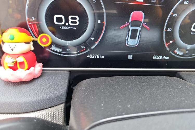 Used Hongqi HS5 2022 Revised Version 2.0T Smart Connect Flagship Edition Odometer Close Up