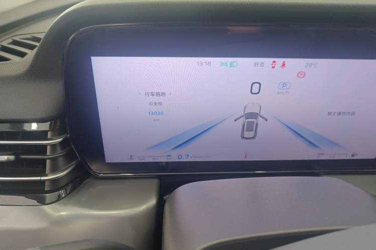 Used Hongqi HS5 2022 2.0T Smart Connect Flagship All-Wheel-Drive Version Odometer Close Up