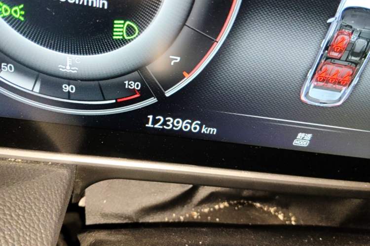 Used Hongqi HS5 2022 Revised Version 2.0T Smart Connect Flagship Edition Odometer Close Up