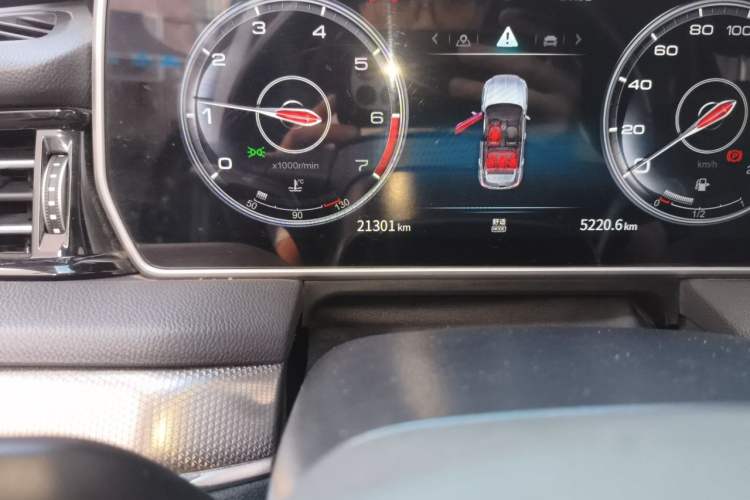 Used Hongqi HS5 2022 Revised Version 2.0T Smart Connect Flagship Edition Odometer Close Up