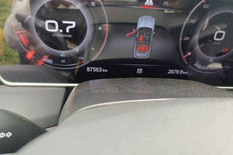 Used Hongqi HS5 2022 Revised Version 2.0T Smart Connect Flagship Edition Odometer Close Up