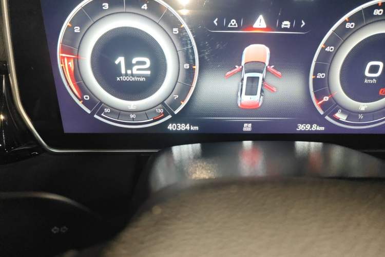 Used Hongqi HS5 2022 Revised Version 2.0T Smart Connect Flagship Edition Odometer Close Up