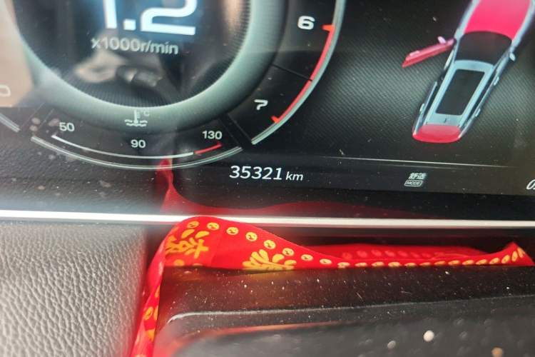 Used Hongqi HS5 2022 Revised Version 2.0T Smart Connect Flagship Edition Odometer Close Up
