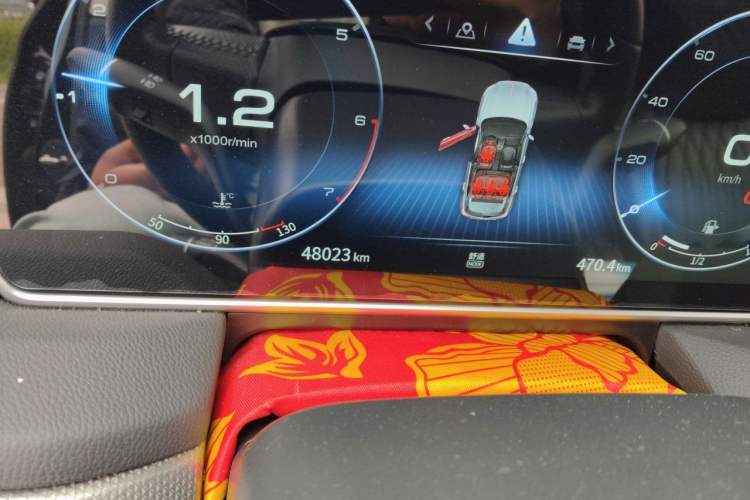 Used Hongqi HS5 2022 Revised Version 2.0T Smart Connect Flagship Edition Odometer Close Up