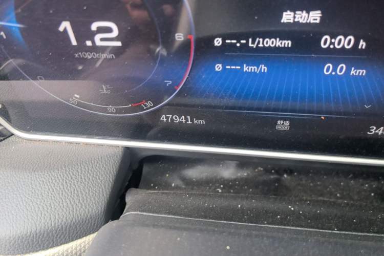 Used Hongqi HS5 2022 Revised Version 2.0T Smart Connect Flagship Edition Odometer Close Up