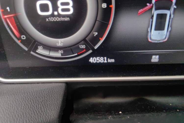 Used Hongqi HS5 2022 2.0T Smart Connect Flagship Enjoyment Purchase Edition Odometer Close Up