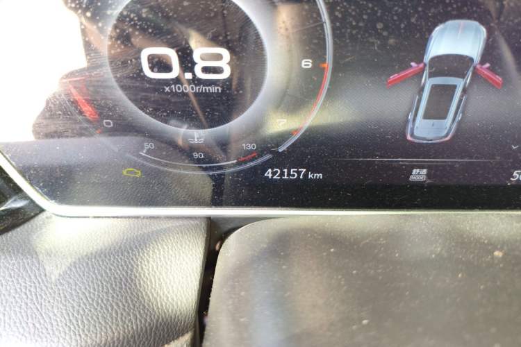 Used Hongqi HS5 2022 Revised Version 2.0T Smart Connect Flagship Edition Odometer Close Up