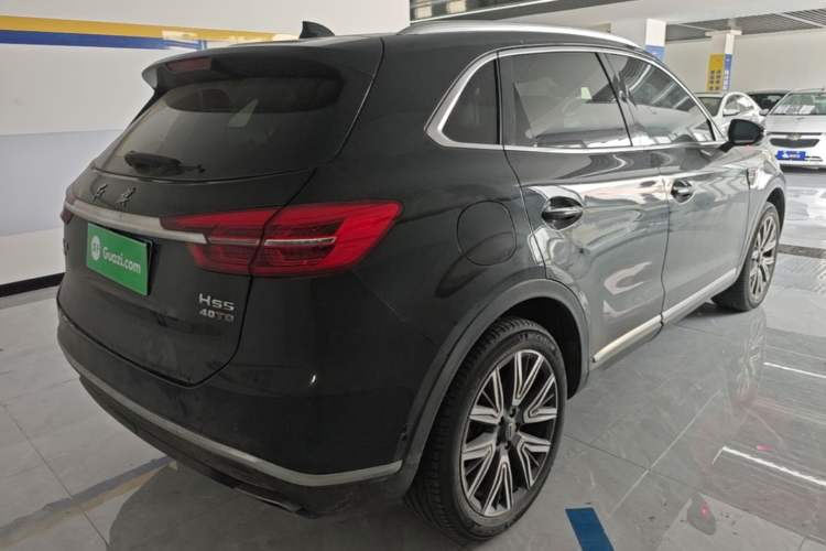 Used Hongqi HS5 2022 Facelifted Version 2.0T Smart Connect Flagship All-Wheel-Drive Edition Rear Right 45 Deg