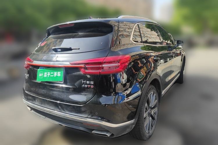 Used Hongqi HS5 2022 Facelifted Version 2.0T Smart Connect Flagship All-Wheel-Drive Edition Rear Right 45 Deg
