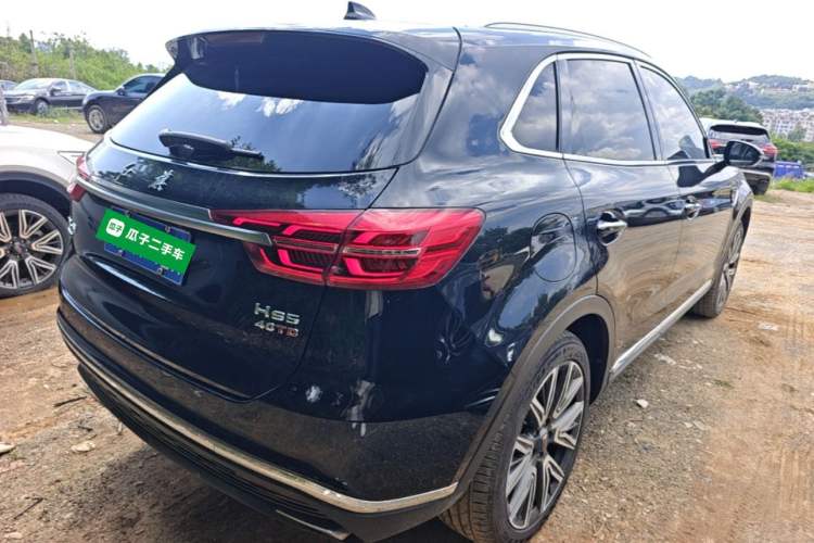Used Hongqi HS5 2022 Facelifted Version 2.0T Smart Connect Flagship All-Wheel-Drive Edition Rear Right 45 Deg