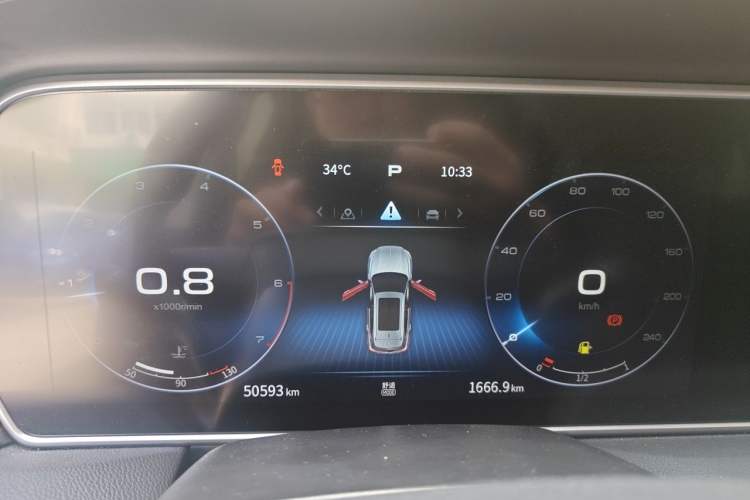 Used Hongqi HS5 2022 Revised Version 2.0T Smart Connect Flagship Edition Instrument Cluster