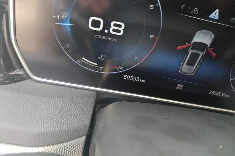 Used Hongqi HS5 2022 Revised Version 2.0T Smart Connect Flagship Edition Odometer Close Up