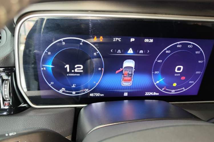 Used Hongqi HS5 2022 Revised Version 2.0T Smart Connect Flagship Edition Instrument Cluster