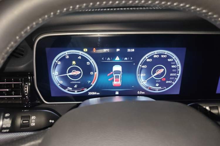 Used Hongqi HS5 2022 2.0T Smart Connect Flagship All-Wheel Drive LeGou Edition Instrument Cluster