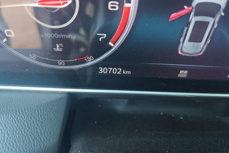 Used Hongqi HS5 2022 Facelifted Version 2.0T Smart Connect Flagship All-Wheel-Drive Edition Odometer Close Up