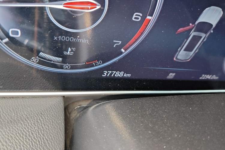 Used Hongqi HS5 2022 Revised Version 2.0T Smart Connect Flagship Edition Odometer Close Up