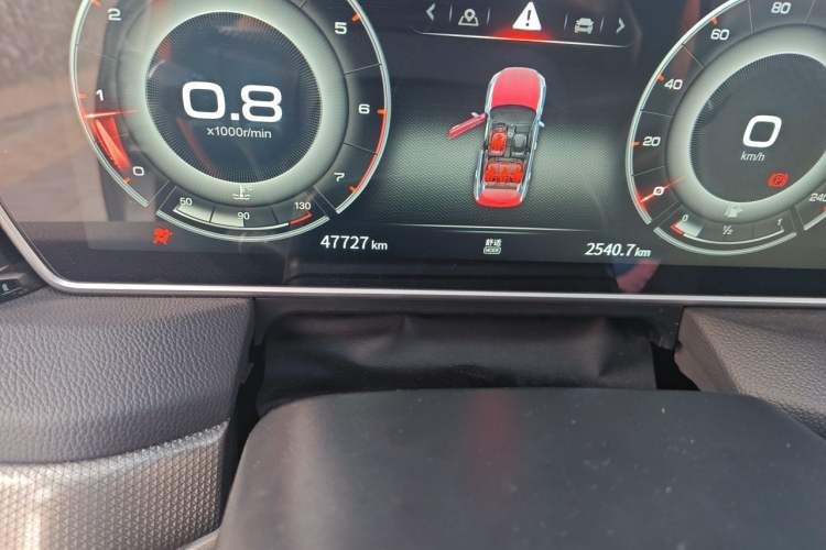 Used Hongqi HS5 2022 Facelifted Version 2.0T Smart Connect Flagship All-Wheel-Drive Edition Odometer Close Up