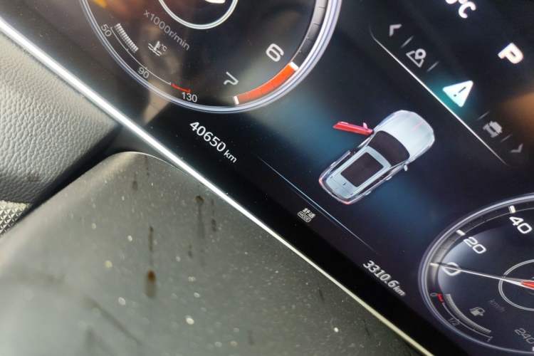 Used Hongqi HS5 2022 Revised Version 2.0T Smart Connect Flagship Edition Odometer Close Up