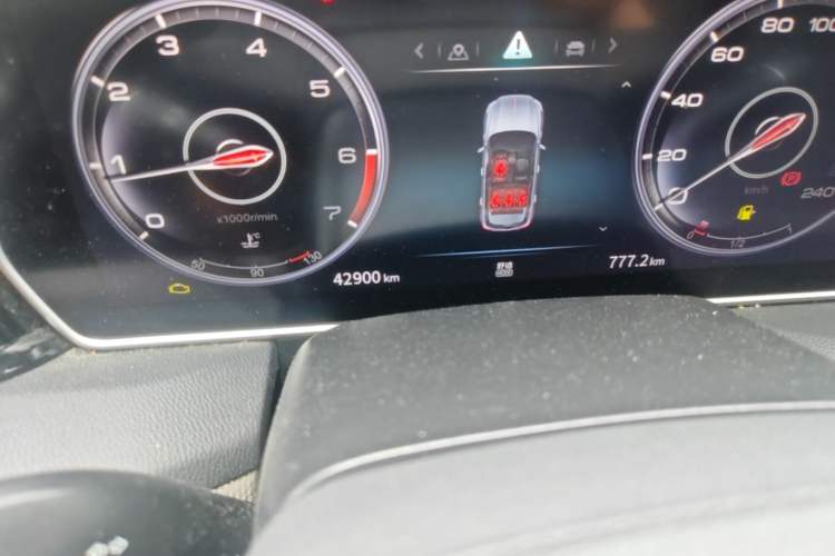 Used Hongqi HS5 2022 Revised Version 2.0T Smart Connect Flagship Edition Odometer Close Up