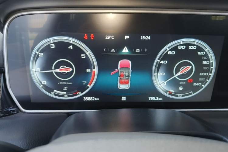 Used Hongqi HS5 2022 Revised Version 2.0T Smart Connect Flagship Edition Instrument Cluster