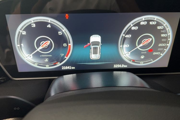 Used Hongqi HS5 2022 Revised Version 2.0T Smart Connect Flagship Edition Odometer Close Up