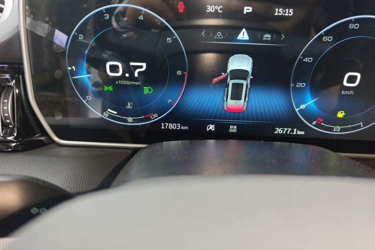 Used Hongqi HS5 2022 Revised Version 2.0T Smart Connect Flagship Edition Odometer Close Up