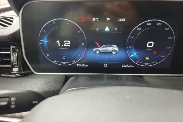 Used Hongqi HS5 2022 Revised Version 2.0T Smart Connect Flagship Edition Odometer Close Up