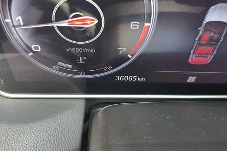 Used Hongqi HS5 2022 Revised Version 2.0T Smart Connect Flagship Edition Odometer Close Up