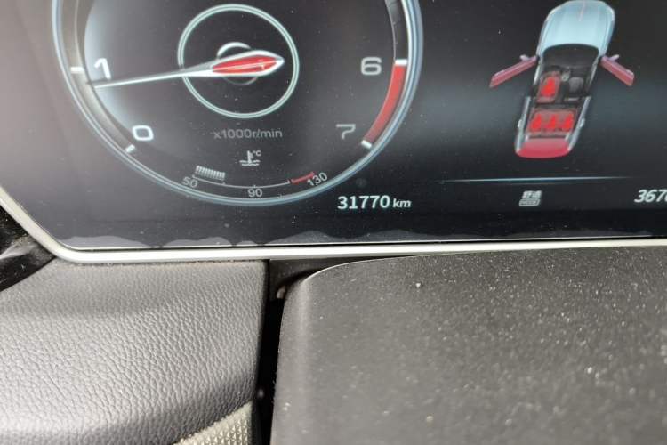 Used Hongqi HS5 2022 Revised Version 2.0T Smart Connect Flagship Edition Odometer Close Up
