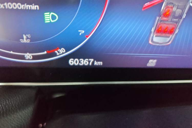 Used Hongqi HS5 2022 Revised Version 2.0T Smart Connect Flagship Edition Odometer Close Up