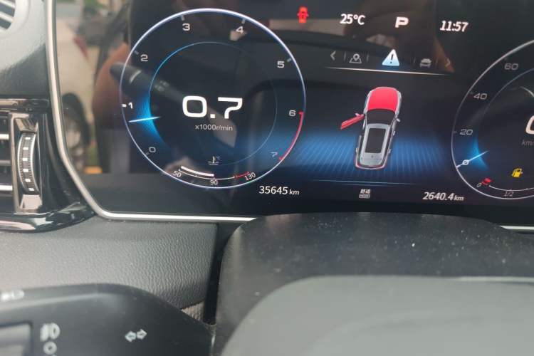 Used Hongqi HS5 2022 Revised Version 2.0T Smart Connect Flagship Edition Odometer Close Up