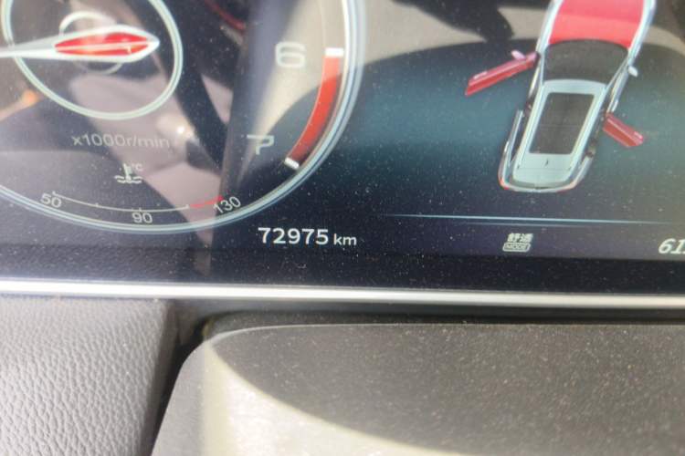 Used Hongqi HS5 2022 2.0T Smart Connect Flagship Edition Odometer Close Up