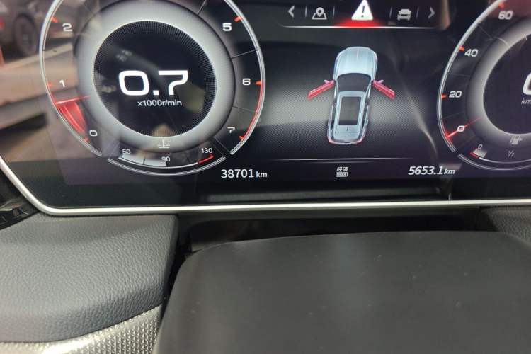 Used Hongqi HS5 2022 2.0T Smart Connect Flagship Enjoyment Purchase Edition Odometer Close Up