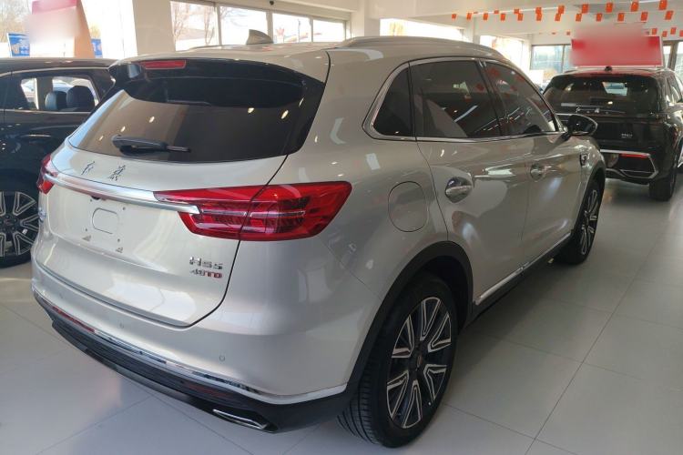 Used Hongqi HS5 2022 Facelifted Version 2.0T Smart Connect Flagship All-Wheel-Drive Edition Rear Right 45 Deg