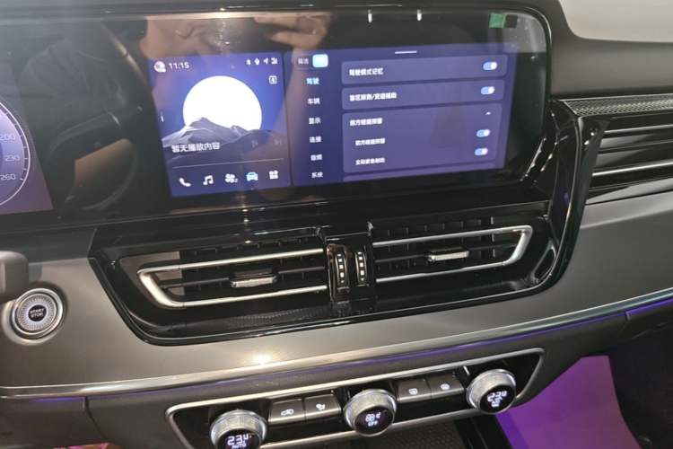 Used Hongqi HS5 2023 2.0T Qixiang Pro Edition Audio And AC Panel