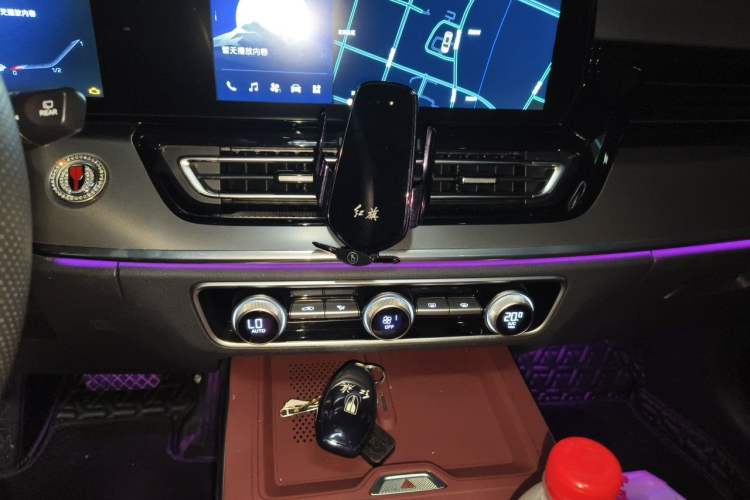 Used Hongqi HS5 2023 2.0T Qixiang Pro 500 000th Unit Commemorative Edition Audio And AC Panel
