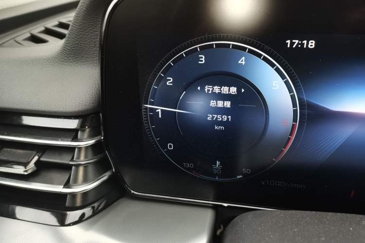 Used Hongqi HS5 2023 2.0T Four-Wheel Drive Flagship Pro Edition Odometer Close Up