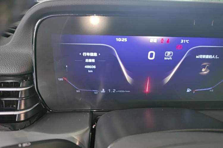 Used Hongqi HS5 2023 2.0T Qixiang Pro Edition Odometer Close Up