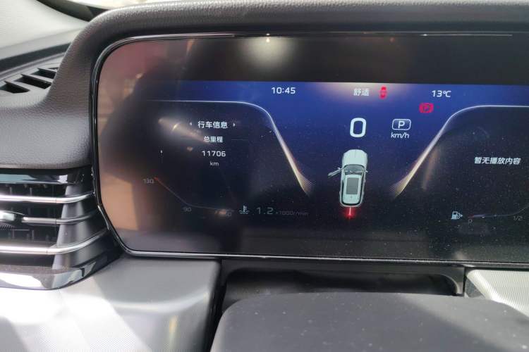 Used Hongqi HS5 2023 2.0T Four-Wheel Drive Flagship Pro Edition Odometer Close Up